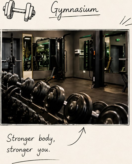 Gymnasium — stronger body, stronger you